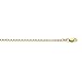 Ritastephens 10K Solid Yellow Gold Anklet Rolo Link Chain Ankle Bracelet 10 Inches 2.3 Mm