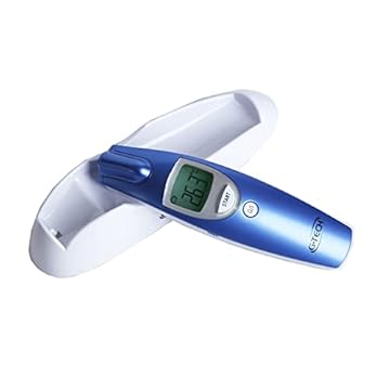 G-Tech Termômetro Clínico Digital De Testa Sem Contato - Medição Da Temperatura Corpórea Ambientes E Superfícies