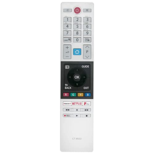 VINABTY CT-8533 Replaced Remote Control Suitable for Toshiba TV 32LL3C63DB 43LK3C63DB 24WK3A63DB 24WK3C63DAY 32WK3C63DAY 43L2863DB 43L3863DB 43T6863DB 43V5863DB 32W3864DB 32W2863DB 40L2863DB