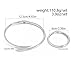 Inactwin Chunky Gold Choker Necklace for Women With Bracelets, 18K Gold Plated Statement Teardrop Collar Silver Minimalist Fashion Accessories Jewelry Gifts (Silver Necklace Bracelet Set)