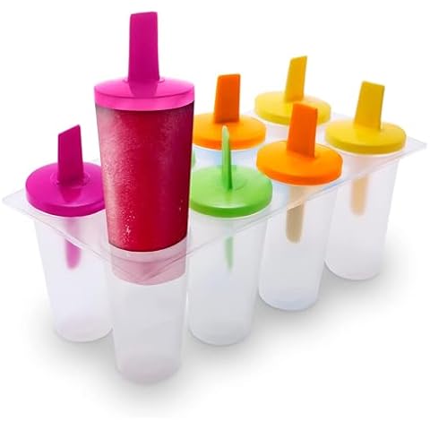 Ice Cream Maker Ice Pop Mold - 8Pcs Baby Popsicle Maker Mini Ice Cream Popsicle Molds Reusable Ice Popsicle Sleeves for Kids - Popsicles Molds Ice Cream Mold Popsicle Holders for Kids Cover
