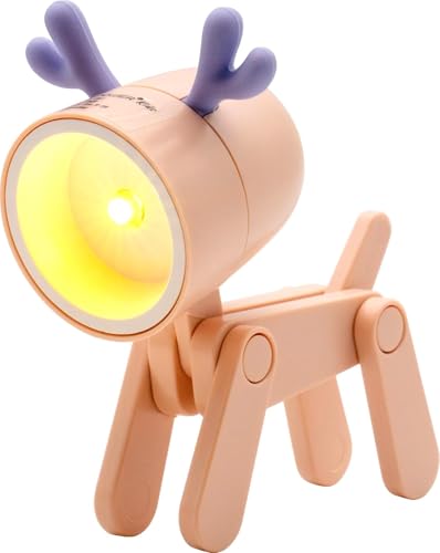 RealPower Lampe de poche LED en forme d'animal - Rose cerf