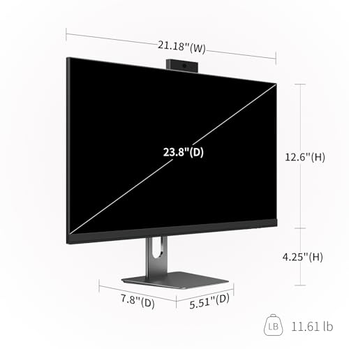 Image of 27 inch All-in-One Desktop Computer, i5 CPU, 16GB RAM, 512GB SSD, Win 11 Home