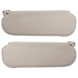Dasbecan Gray Pair Driver and Passenger Side Sun Visor Compatible with Chevrolet Express GMC Savana 1500 2500 3500 4500 1999-2019 Replaces# 84054688 84054695 20883004 25999923