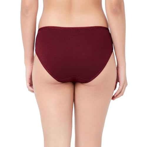 Image of juliet Cotton Hipster Premium Panties Set of 5 Full Coverage Stretchable Fabric