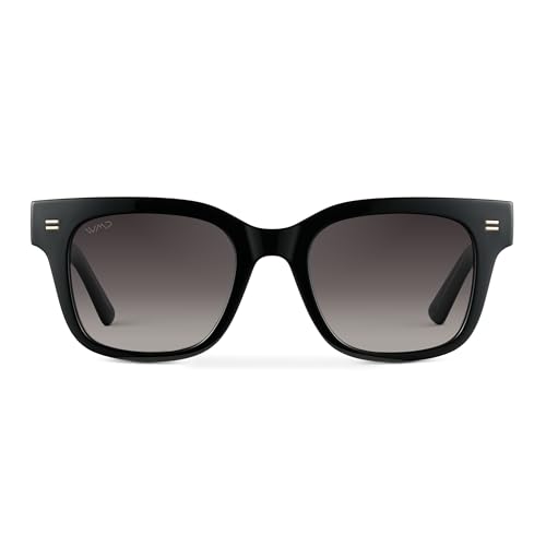 WMP Eyewear - Men's Classic Square Sunglasses, Lightweight Acetate Frame with Polarized Lenses, 100% UV Protection2