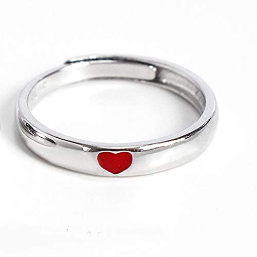 2 Pcs Sun Moon Matching Rings Set Couple Friendship Lover Open Adjustable Rings Minimalist Heart Engagement Wedding Bands Simple Multi-Style Jewelry for Him Her Lover Couples3