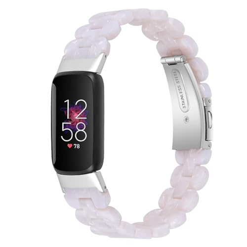 �������X�g���b�v�R���p�`�u�� Fitbit Luxe, �t�@�b�V�������̍����h���y�ʃu���X���b�g�i�X�e�����X�X�`�[�����A�j�����p�j�R���p�`�u�� Luxe