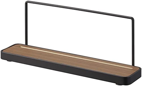 山崎実業(Yamazaki) 神札スタンド ブラック 約W28×D6.5×H10.5cm タワー tower 簡易神棚 お札立て 置き型タイプ 5835