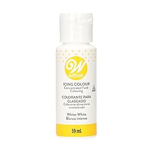 Wilton White Gel Icing Colour: Voedselkleurstof, Eetbare Kleurstof, Voor Taartdecoratie, Direct te Gebruiken, 56 ml 60…