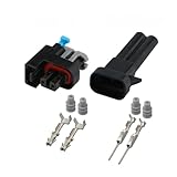 DLAHPJPT Automotive Electrical connectors 2-pin 1set DJ7021Y-0.6-11/21 Fuel Injector Plug 15326181 Male and Female Connector(1sets)
