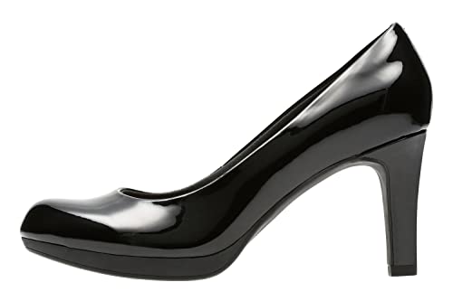 Clarks Women's Adriel Viola Dress Pump, Black Patent, 9.5 M US