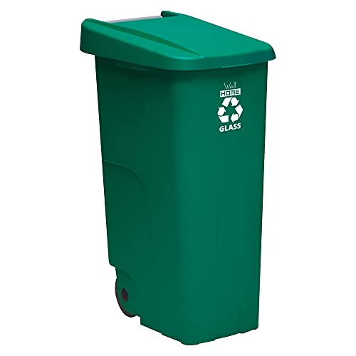 WELL HOME MOBILIARIO & DECORACIÓN Wellhome Recycle Container 110 litres, fermé avec couvercle,...