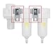 PneumaticPlus SAU4030M-N04DG-MEP Three Stage Air Drying System - Air Particulate Filter, 0.3 Micron Coalescing Filter & Air Pressure Regulator Modular Combo 1/2