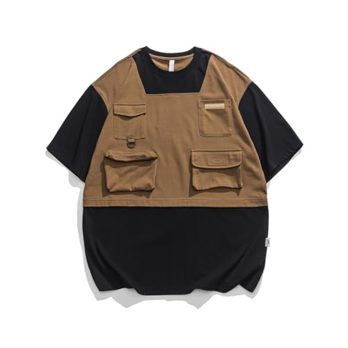 T-shirt d'été coloré multi poche ample parfait pour vos vacances et balades en bord de mer