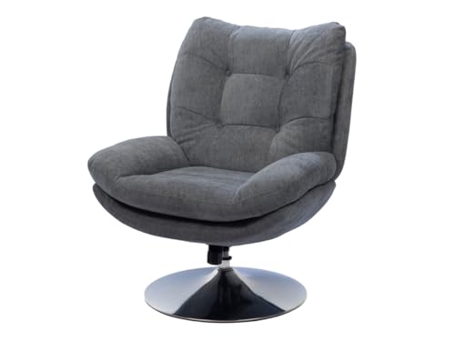 Amadeus - Fauteuil Magnum Gris foncé Chrome