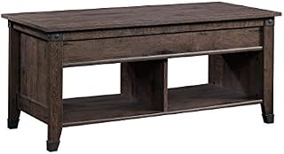 Sauder Carson Forge Lift-Top Table, Coffee Oak finish