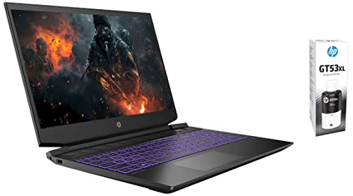 Image of HP Pavilion Gaming AMD Ryzen 5 5600H Processor 15.6 inch(39.6cm) & GT 53 XL Cartridge Ink