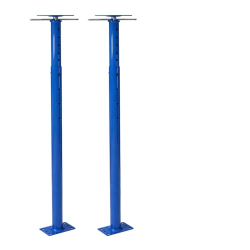 Image of House Floor Jack, 2 Pack 16070 lbs Structural Support Jack Stand for Basement, Beam and Floor Support, Mobile Home Leveling Post Pole, Adjustable Steel Jack Post