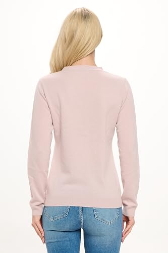 Image of Women's 100% Cashmere Soft Long Sleeve V Neck Button Cardigan