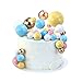 CYIOU 55 Pezzi Idee per Decorare Torte di Compleanno Palline di Schiuma per Decorare Torte Mini Palline Colorate per Decorare la Torta di Feste di Matrimonio