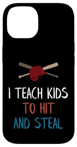 I Teach My Kid Funny Baseball Mom Vintage Coach Baseball Baseball Coque pour iPhone 14