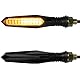 evermotor Lauflicht Blinker Motorrad LED 12V, 2 Stück Hohe Helligkeit Motorradblinker Laufeffekt, IP67 Wasserdicht, E-Geprüft, Kabellänge 300 mm