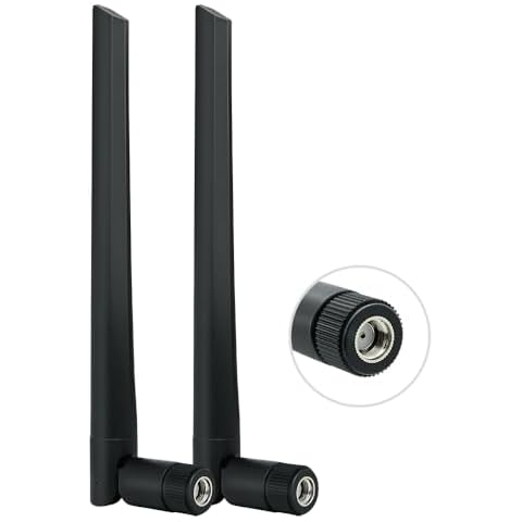 PROBOX AW140 8dBi WiFi Dual Band Omni Directional Antenna 2.4GHz/5GHz Long Range RP-SMA Male for WiFi Router Network Devices PCI-E Card USB PC Adapter, Wireless Camera WiFi6 Cover