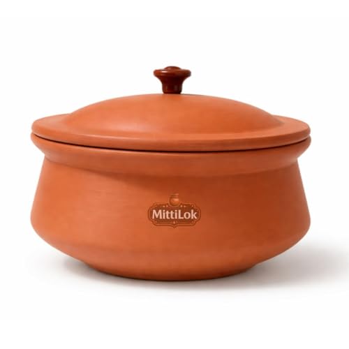 Buy MittiLok Clay Dahi Handi 2 L with Lid - Image 3
