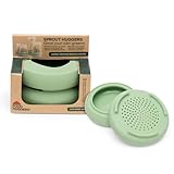 Food Huggers Sprout Huggers | Silicone Sprouting Lids | Fits Any Jar | No Rust, No Mess | Sprouting Mason Jar Kit | Grow Sprouts Indoors| Urban Garden | Easy Germination Broccoli Alfalfa Bean Sprouts