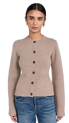 Women's Cooper Cardigan, Taupe, Tan, XL