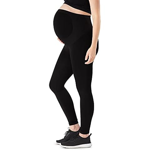 Belly Bandit Womens Pregnancy Bump Support WonderWeave Stretch Maternity Wear Leggings - Black - Small Cover