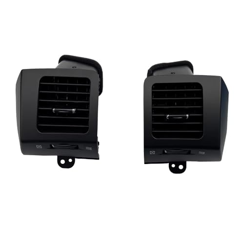 Rejilla de ventilación frontal con acabado premium negro para Toyota Prado LC120, 2 piezas
