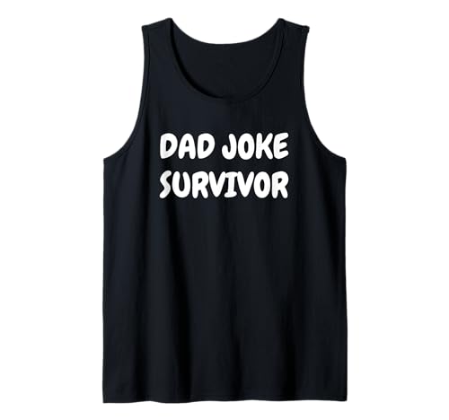 Dad Joke Survivor Tees Mugs and More, great for Kids Teens Camiseta sin Mangas