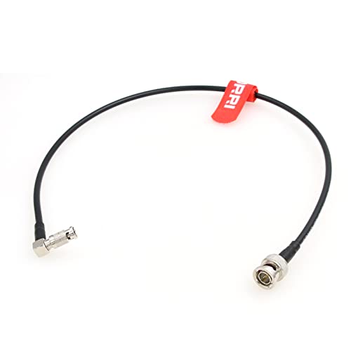 DRRI BNC Male to High Density Micro BNC Right Angle HD-SDI 3G/6G Video RG59 Belden 1855A Cable for Blackmagic Video Assist 5"