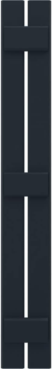 Ekena Millwork ARW401SB207X63OBH Americraft Two 3 Exterior Real Wood Spaced Board-n-Batten Shutters (Per Pair), Starless Night Blue