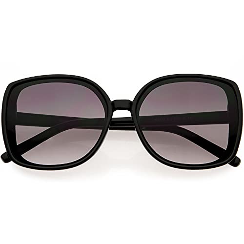 Image of zeroUV - Classy Oversized Neutral Colored Square Sunglasses D259