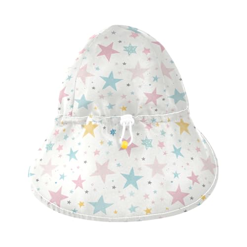 Kid Beach Hats Boys Water Hats Girls UPF 50+ Large Brim Travel Essentials Multicolored Stars3