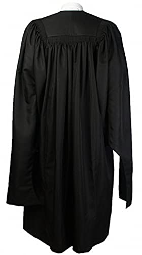 Vestido de graduación unisex mate negro que evita reflejos en fotos de la ceremonia académica 2