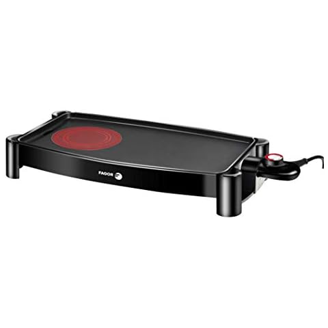 Fagor Plancha de Asar Eléctrica con Antiadherente y Foco Hot Zone Cover