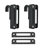HARDJULAN Telescope Hooks for Sliding Library Ladder,2 Packs,Fit Thickness 1-1/4“ Ladder