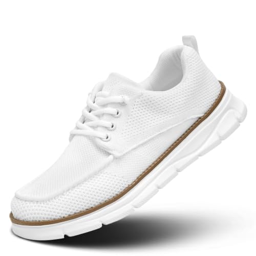 Image of Mens Casual Slip-on Loafers Shoes Non Slip Boat Shoes Sneakers Mesh Business Oxfords Work Driving Lightweight Comfortable Soft Sole Walking