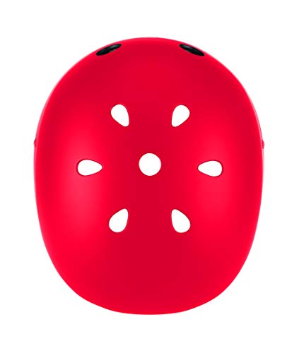 Globber Casco Junior Primo-Red Bambino Ragazze