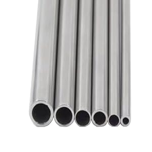 SYBNIKOLF Edelstahl-Hohlrohr, nahtlos, verschiedene Durchmesser, 2 Stück