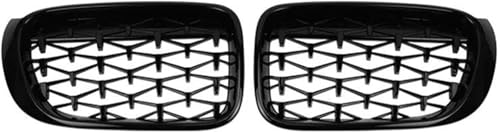 Grilles course rein en diamant noir pour optimiser le flux d'air du pare-chocs avant de voiture
