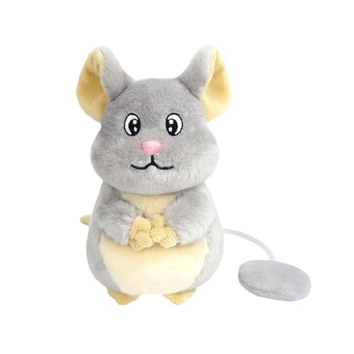 Generisch 2026 Peluche interactivo de hombro lindo, suave y acogedor, el compañero perfecto para adultos en el escritorio (gris, 13 cm)