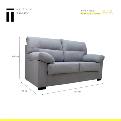 Sofá de 3 plazas confortable con ergonomía avanzada SHIITO Kingston 2