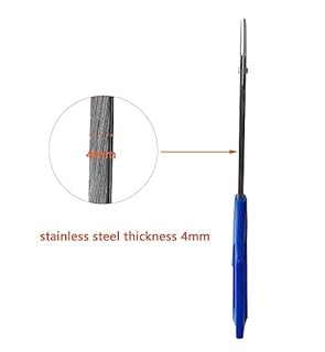 JJHREI 8 Inch Long Handle Toenail Scissors for Thick Nails & Easy Reach Long Handled Toe Nail Clippers for Seniors Women Men