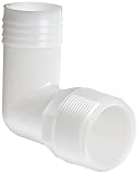 Thogus Nylon Tube Fitting, 90 Degree Elbow, White, 1-1/2