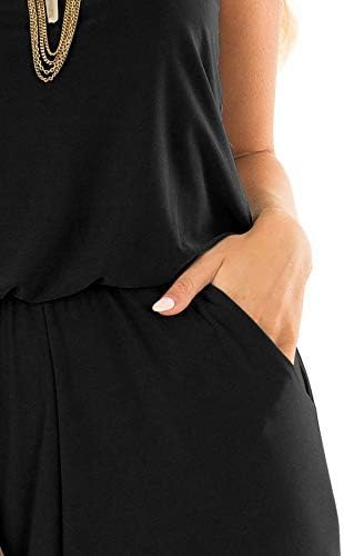 INFITTY Women's Summer Sleeveless Spaghetti Strap Sexy Jumpsuit Rompers Wide Leg Pants Suit - Image 4